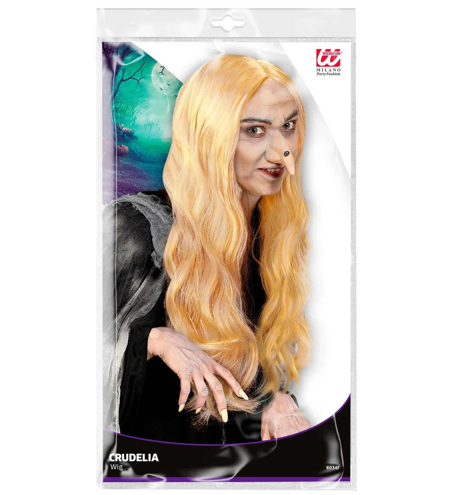 Peluca de Bruja con Melena Rubia COMPLEMENTOS Widmann